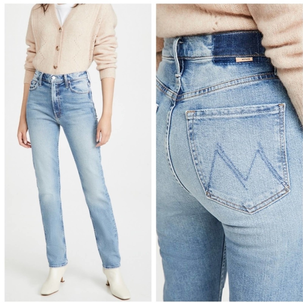 Mother Superior High Waisted Rider Skimp Jeans in Give it Up